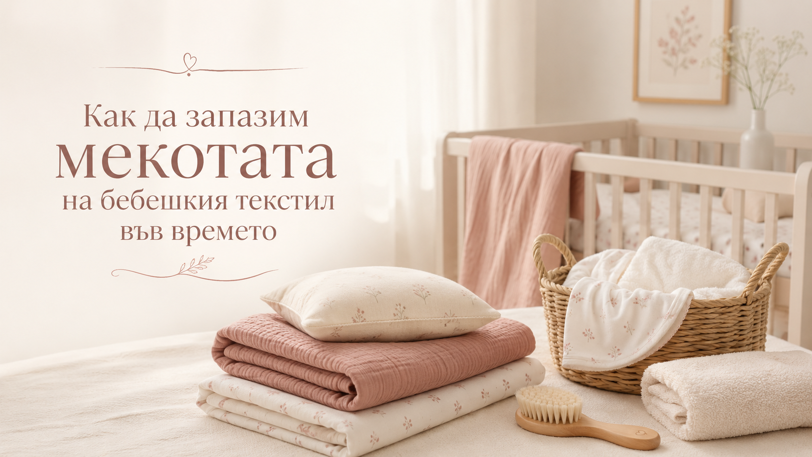 Бебешко спално бельо AuraBaby от естествен памук